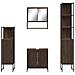 Set Mobili Da Bagno 4 Pz Rovere Marrone In Legno Multistrato - Foto miniatura 5