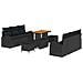 Set Divano da Giardino 9 Pezzi con Cuscini Nero Polyrattan Acacia, Divano da Giardino 2 Posti con Storage & Cuscini Nero Polyrattan, Set da Pranzo da Giardino 3 Pezzi con Cuscini Nero Polyrattan Acacia - Foto miniatura 1