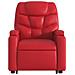 Poltrona Alzapersona Reclinabile Rosso in Similpelle - Foto miniatura 9
