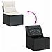 Set Divani da Giardino con Cuscini 7pz Nero Polyrattan - Foto miniatura 7