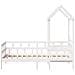 Dormeuse con Tetto 80x200 cm Bianco in Legno Massello di Pino - Foto miniatura 4