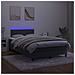Letto a Molle con Materasso e LED Nero 120x190 cm in Velluto - Foto miniatura 4