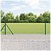 Recinzione esagonale  Verde 0,4x10 m in acciaio, Pali di recinzione  con basi 7 pz Ø32mm 50cm in acciaio zincato - Foto miniatura 2