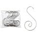 Set Di 20 Ganci A S Per Decorazioni, Ideali Per Ornamenti Natalizi E Festivi Silver - Foto miniatura 3