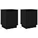 Armadio da Notte 2 pcs Nero 39 x 34.5 x 50 cm Legno multistrato - Foto miniatura 1