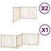 Cancello per Cani Porta Pieghevole 8 Pannelli 640 cm in Pioppo - Foto miniatura 1