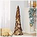 Albero di Natale Marrone 110 cm Legno massello di teak - Foto miniatura 3