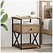Armadio da Notte 2 pcs rovere artigianale 40 x 42 x 55 cm - Foto miniatura 2