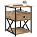 Armadio da Notte 2 pcs rovere artigianale 40 x 42 x 55 cm - Foto miniatura 3