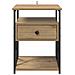 Armadio da Notte 2 pcs rovere artigianale 40 x 42 x 55 cm - Foto miniatura 7