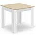 Tavolo quadrato SET 80x80 rovere Sonoma + 4 sedie bianche OSAKA - Foto miniatura 10