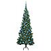Albero di Natale Artificiale Angolare con 300 LED Verde 180 cm - Foto miniatura 3