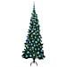 Albero di Natale Artificiale Angolare con 300 LED Verde 180 cm - Foto miniatura 4
