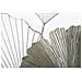 Decorazione In Metallo 3d Foglia 47-argento-metallo-62x4x86 Cm - Foto miniatura 4
