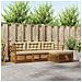 Set di divani da esterno con cuscino 4 pcs Naturale e Beige - Foto miniatura 2