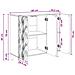 Credenza Sonoma grigio 89 x 34,5 x 80 cm Legno ingegnerizzato - Foto miniatura 8