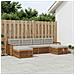 Set divani con cuscino 6 pcs Legno di Acacia Massello - Foto miniatura 2