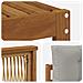 Set divani con cuscino 6 pcs Legno di Acacia Massello - Foto miniatura 5