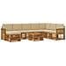Set di divani da esterno con cuscino 7 pcs Naturale - Foto miniatura 1