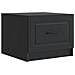 Tavolino da salotto Nero 49 x 50 x 37 cm Legno ingegnerizzato - Foto miniatura 1