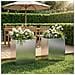Vaso da giardino 2 pz Argento 40 x 30 x 40 cm Acciaio zincato - Foto miniatura 2