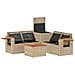 Set di divani 6 pz Beige e Bianco Crema - Foto miniatura 7