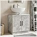 Armadio per Lavabo da Bagno HOORN Grigio Cemento - Foto miniatura 2