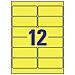 Etichette L6107-20 in Poliestere Giallo Fluo  - Foto miniatura 2