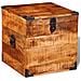 Cassa Di Legno Ruvido Mango Quadrata - Foto miniatura 6