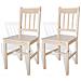 Sedia Da Tavola Legno Colore Naturale 2 Pz - Foto miniatura 1