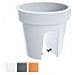 Vaso Lofly Railing Tondo Cm 24 H 22 Grigio - Foto miniatura 1