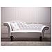 Chaise Longue Vintage Sinistra In Pelle Sintetica Bianca Lattes - Foto miniatura 2