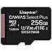 256GB MICRO SD KINGSTON MODELLO SDCS2/256GB CANVAS CON ADATATTORE MEMORY CARD - Foto miniatura 1