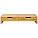 Supporto Monitor In Bambù 60x22x11cm Bbf04-n - Foto miniatura 7