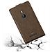 Custodia Compatibile Con Nokia Lumia 925 In Bruno Caffè - Coperchio Protettivo In Design Flip Con Chiusura Magnetica - Foto miniatura 7