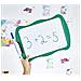 Velleda - Double-sided Bordo Di Scuola (21 X 31 Cm) Secco Cancellare Con Un Secco Cancellare Feltro E Blu Cancellazione - Verde Insieme Di 1 - Foto miniatura 3