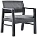 Set Divani Da Giardino Con Cuscini 3 Pz In Plastica Grigio - Foto miniatura 7