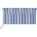 Tenda Sole Retrattile Manuale Parasole LED 3,5x2,5 m Blu Bianca - Foto miniatura 2