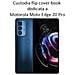 Smart Book Custodia Poket Silicone Flip Cover Case Per Motorola Edge 20 Pro Black - Foto miniatura 2
