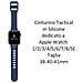 Cinturino 790 Originale Silicone Per Apple Watch 1-2-3-4-5-6-se 38 40 41mm Blu - Foto miniatura 2