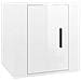 Mobili Porta Tv A Parete 2 Pz Bianco Lucido 40x34,5x40 Cm - Foto miniatura 5