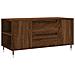 Tavolino Salotto Rovere Marrone 102x44,5x50cm Legno Multistrato - Foto miniatura 2