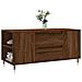 Tavolino Salotto Rovere Marrone 102x44,5x50cm Legno Multistrato - Foto miniatura 3