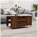 Tavolino Salotto Rovere Marrone 102x44,5x50cm Legno Multistrato - Foto miniatura 1