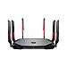 Radix Axe6600 Wifi 6e Tri-band Router Wireless Gigabit Ethernet Dual-band (2.4 Ghz / 5 Ghz) Nero, Rosso - Foto miniatura 3