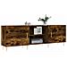 Mobile Porta Tv Rovere Fumo 150x30x50 Cm In Legno Multistrato - Foto miniatura 3