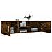 Mobile Porta Tv Rovere Fumo 150x30x50 Cm In Legno Multistrato - Foto miniatura 4