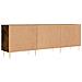 Mobile Porta Tv Rovere Fumo 150x30x50 Cm In Legno Multistrato - Foto miniatura 8