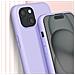 Cover Semirigida Per Iphone 15 Plus Cordino Nylon Intrecciato Serie Corda Lilla - Foto miniatura 2