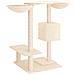 Albero Per Gatti Con Tiragraffi Crema 82 Cm - Foto miniatura 4